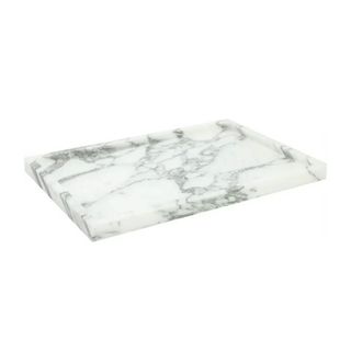 A marble bathroom tray