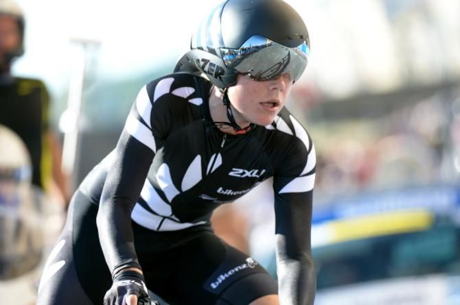 Perennial time trial powerhouse Linda Villumsen (New Zealand) rides to a silver medal at the world championships