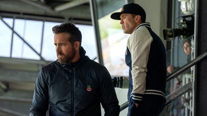 A shot of Ryan Reynolds and Rob McElhenney as part of the Welcome to Wrexham series