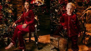 Clark & Beau Red Christmas pyjamas