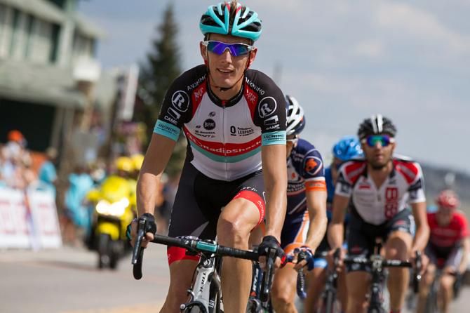Andy Schleck (RadioShack) featured in a late breakaway
