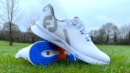 FootJoy Footjoy Fuel Golf Shoes Blue & White Size 8 UK 