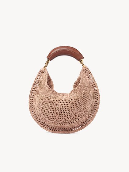 Summer Banana Hobo Bag in Raffia