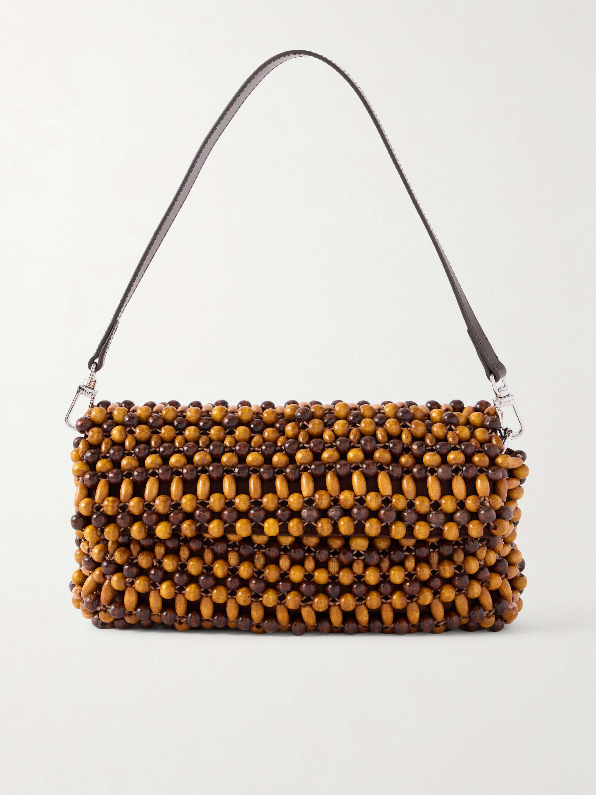 Timmy Wooden-Beaded Shoulder Bag