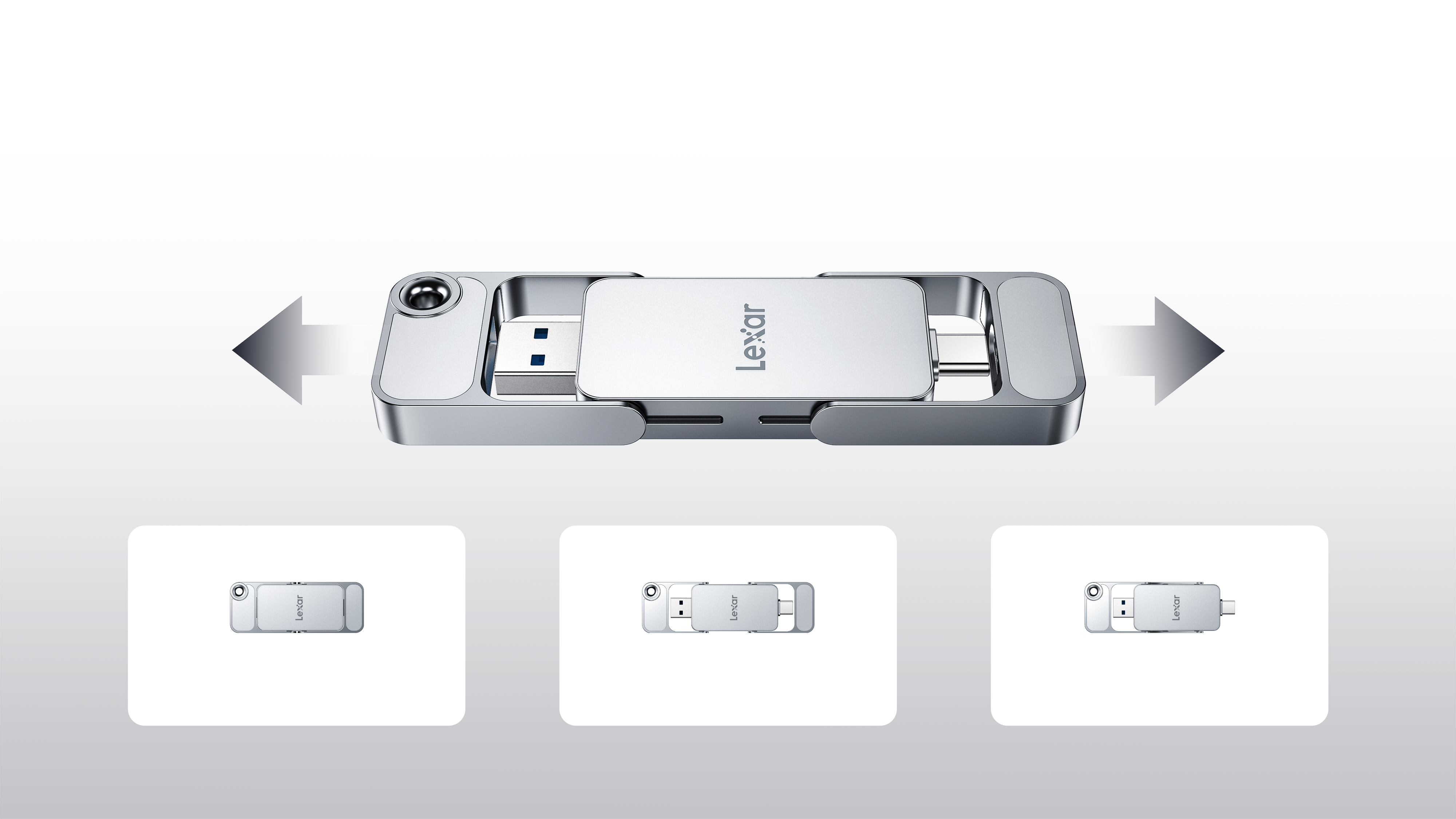 Lexar Dual Drive Portable SSD D70E