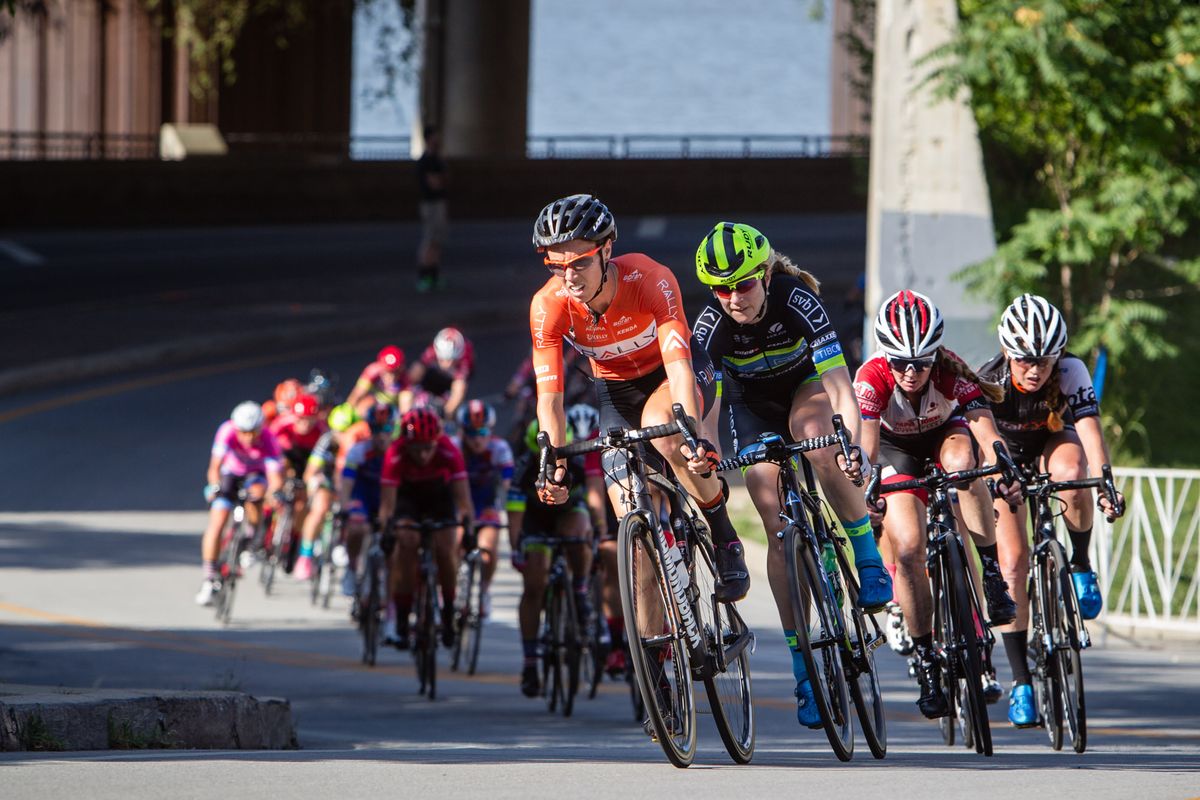 Riders try to get a break up the road