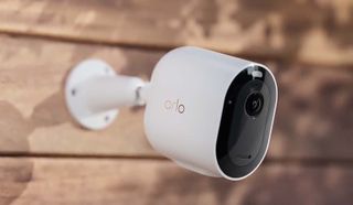 Arlo Pro 5S 2K security camera attached to home exterior