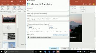 microsoft presentation translator