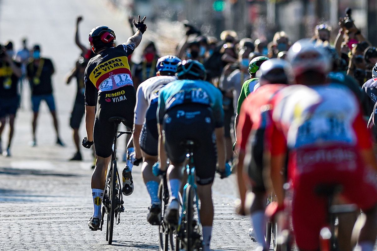 Tour de France 2021 - 108th Edition - 21th stage Chatou - Paris Champs Elysees 108,4 km - 18/07/2021 - Wout Van Aert (BEL - Jumbo - Visma) - photo Dario Belingheri/BettiniPhoto&Acirc;&copy;2021