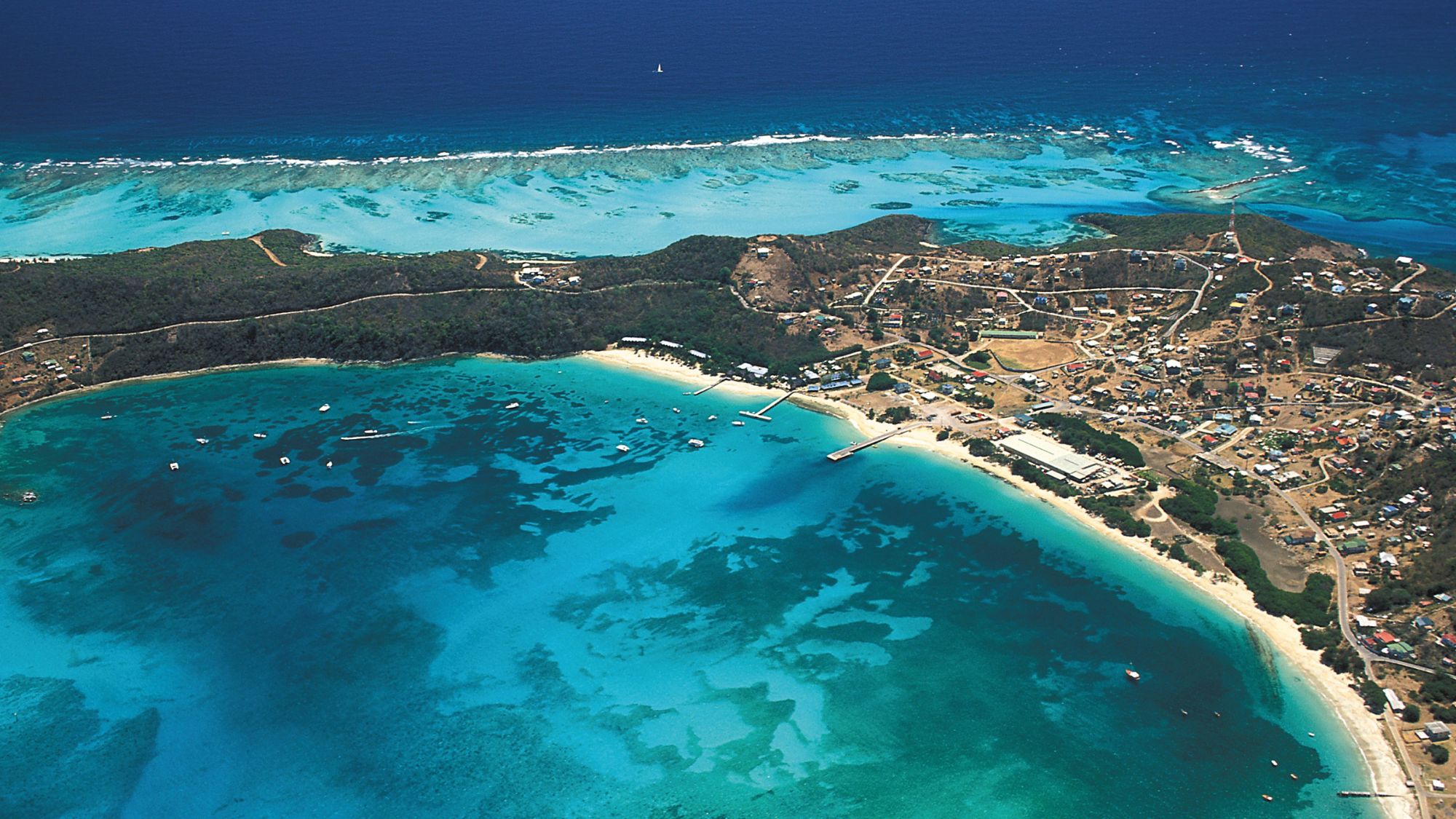 Sky view of Canouan