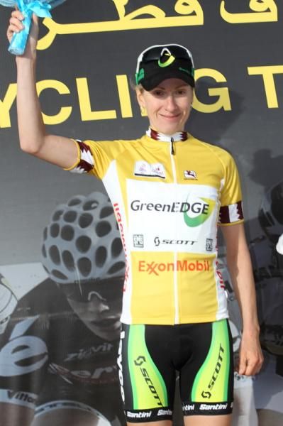 Race leader Judith Arndt (GreenEdge-AIS)