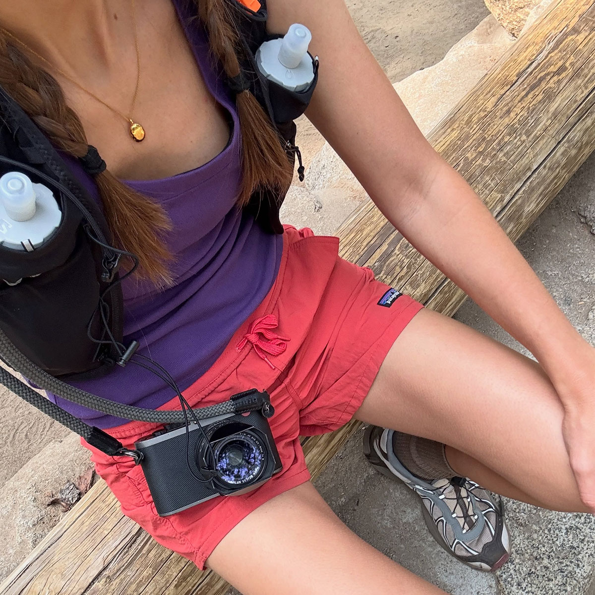 Judith Jones wearing hiking gear