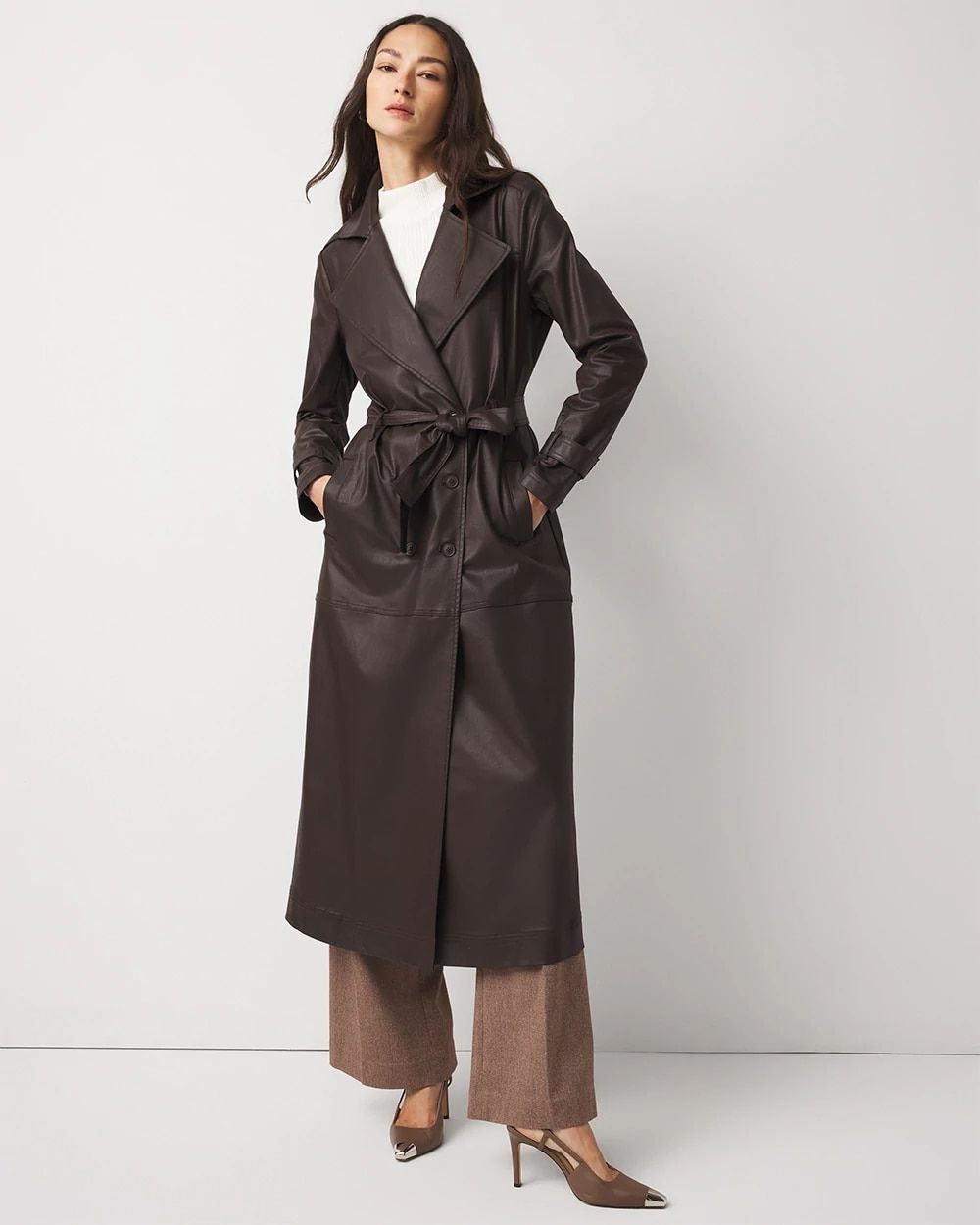 Coated Trench Coat