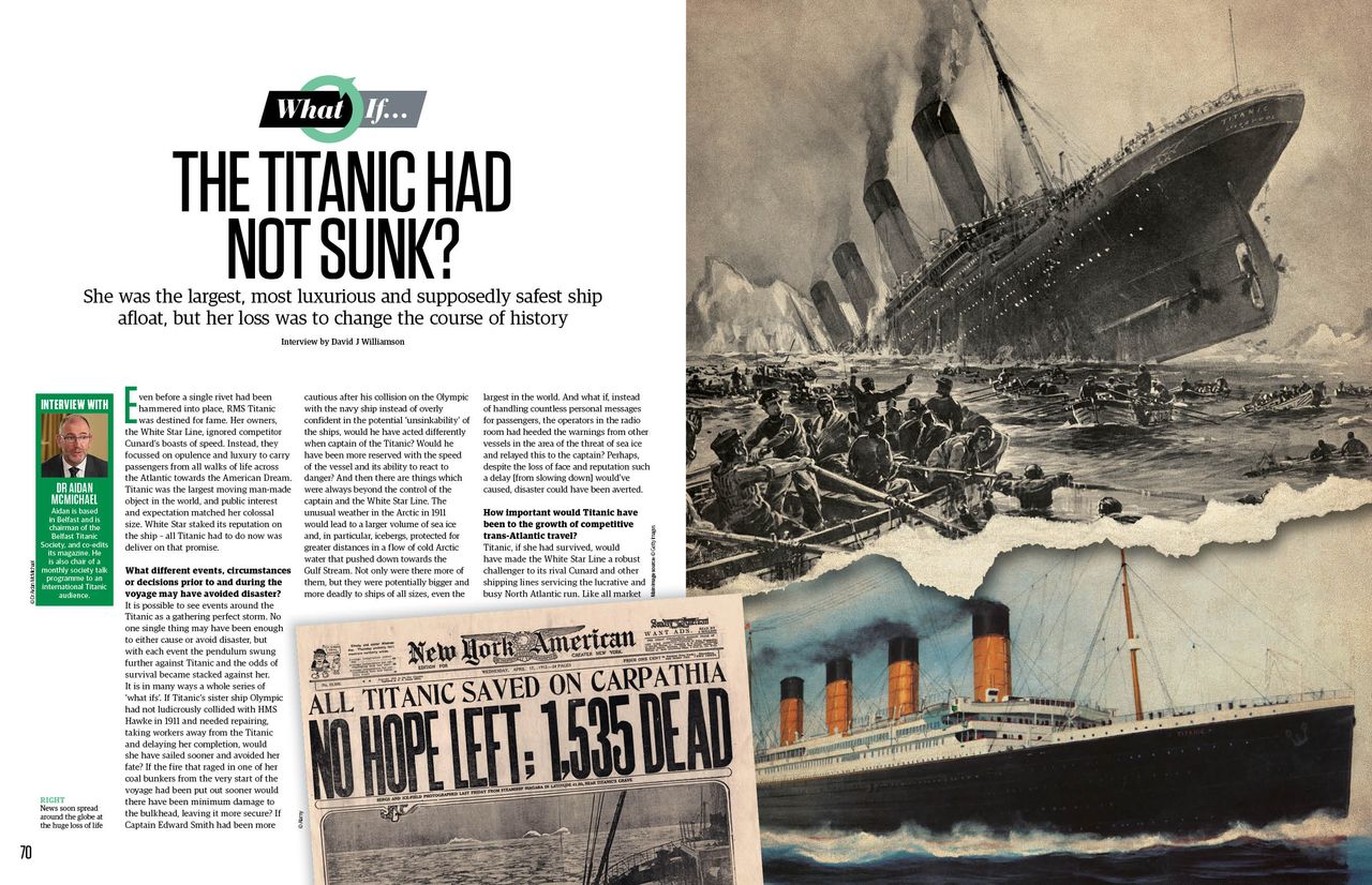 What if the Titanic had not sunk?, All About History spread