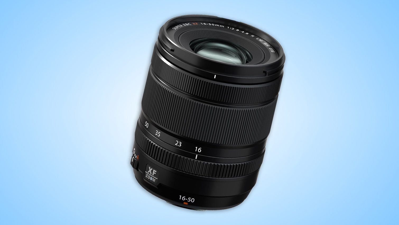 A Fujifilm XF 16-50mm lens