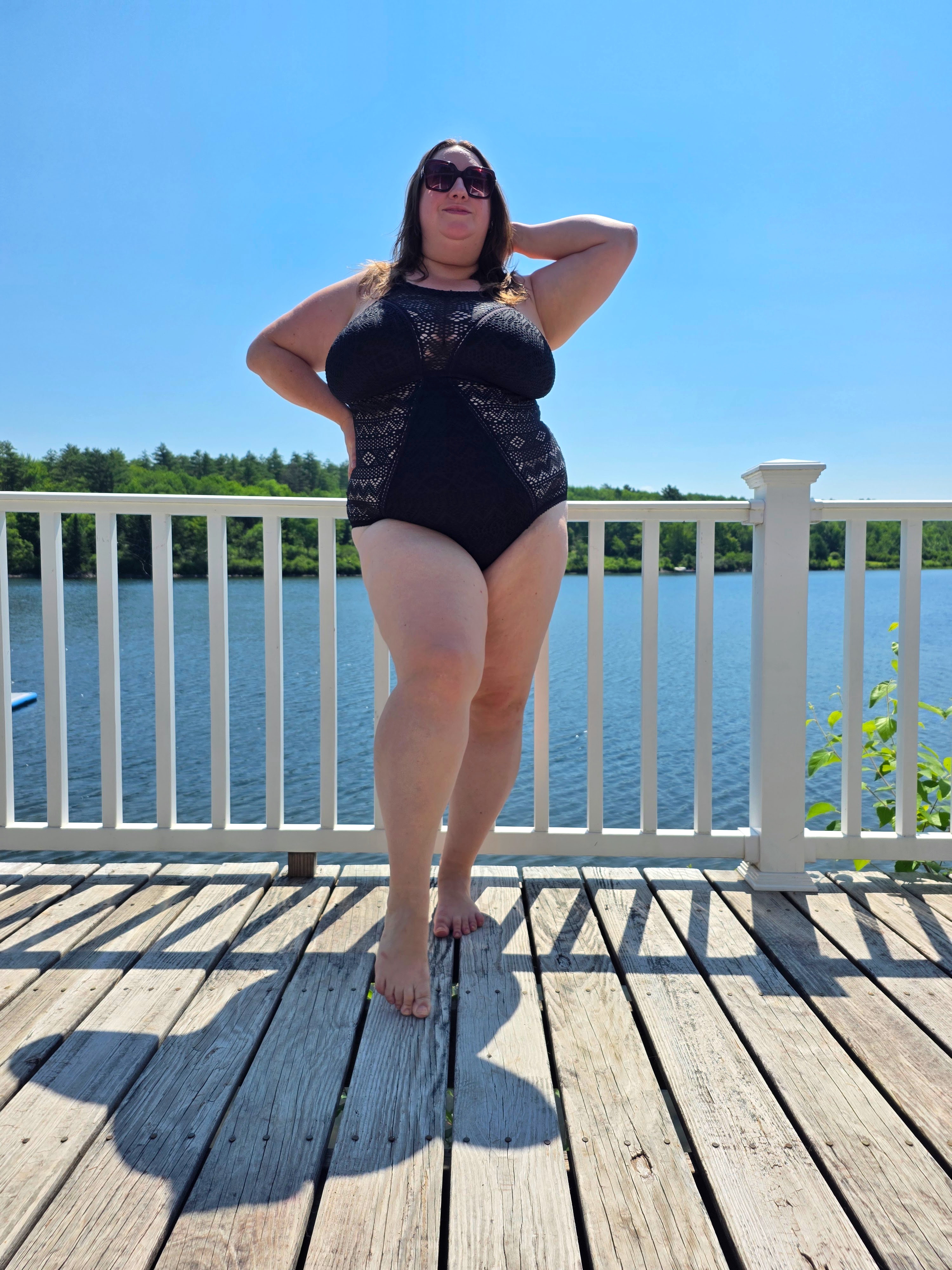 Sarah Chiwaya styled a swimsuit on her Vermont packing list for Style at Large
