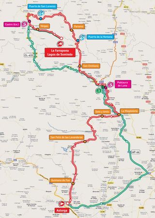 Vuelta Stage 14 map