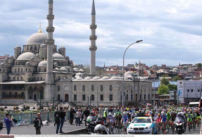 The peloton in Turkey