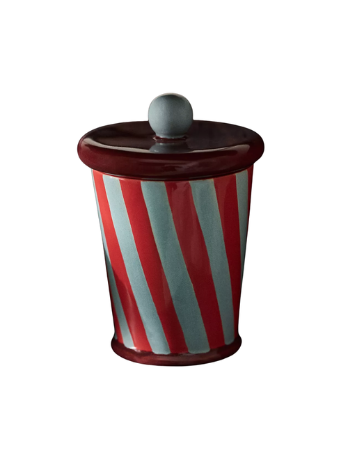 Damson Madder Ceramic Lidded Bath Canister