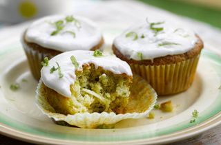 Courgette and lime muffins