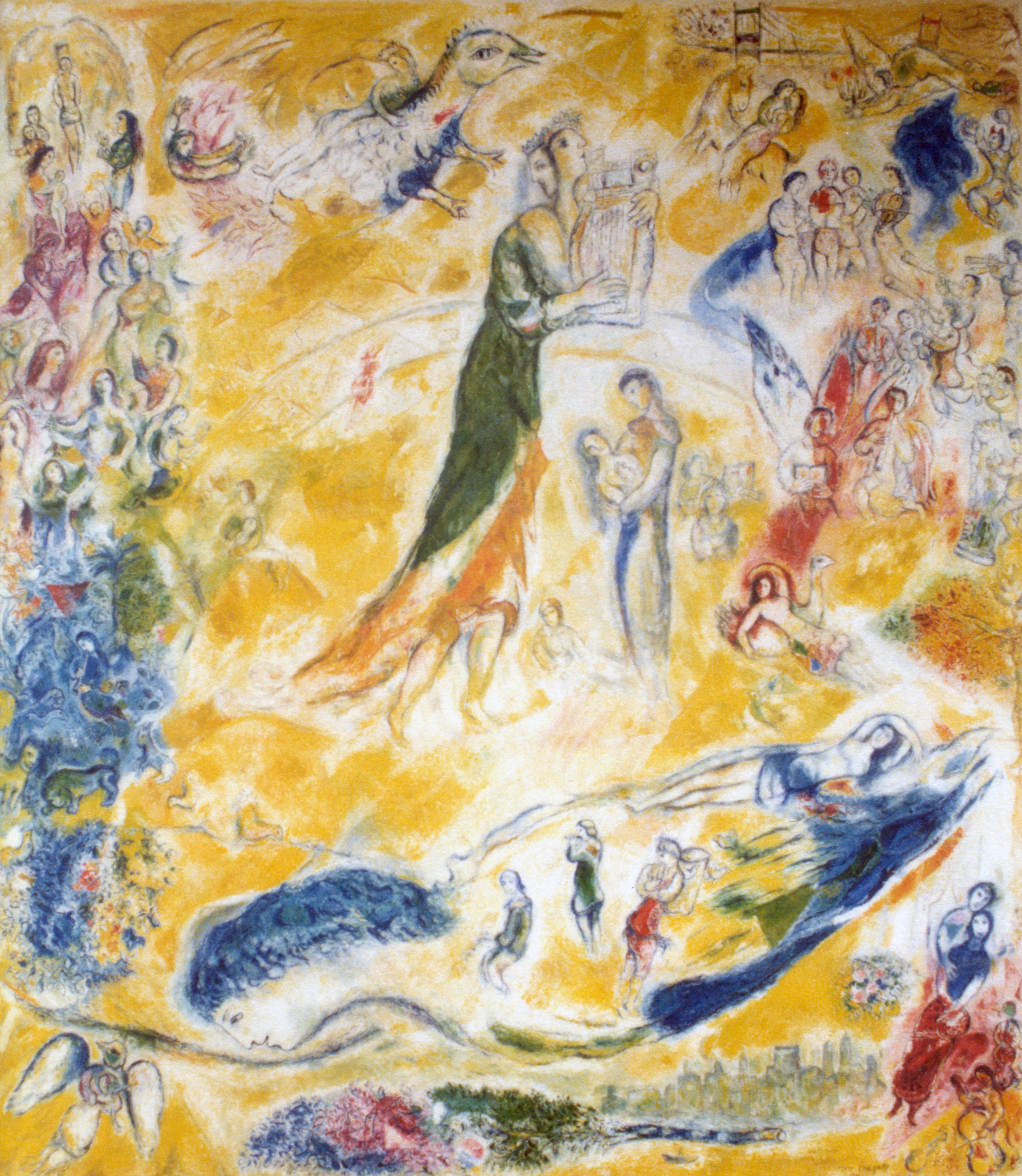 Marc Chagall's &amp;quot;Sources of Music&amp;quot; mural, which was made for the Metropolitan Opera.
