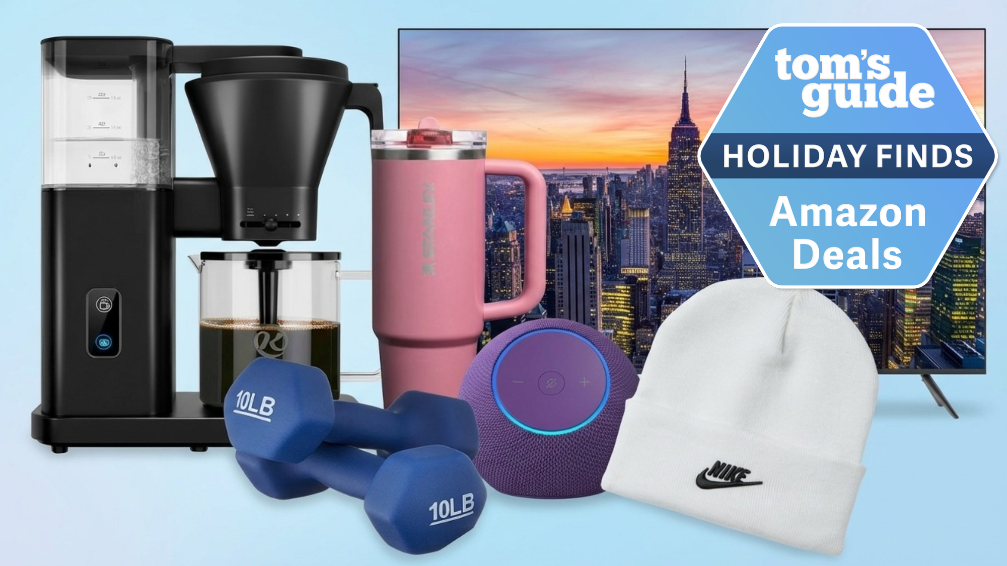 Collage of items on sale at Amazon