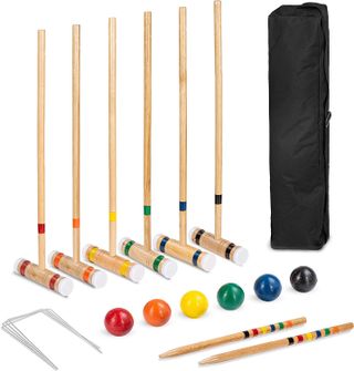 A croquet set