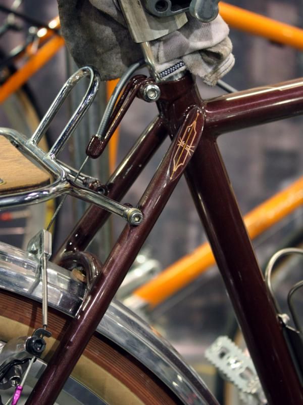 Just a hint of extra detail on the seat stay caps of this Bilenky tandem tourer.