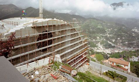 Auditorium under construction in Ravello