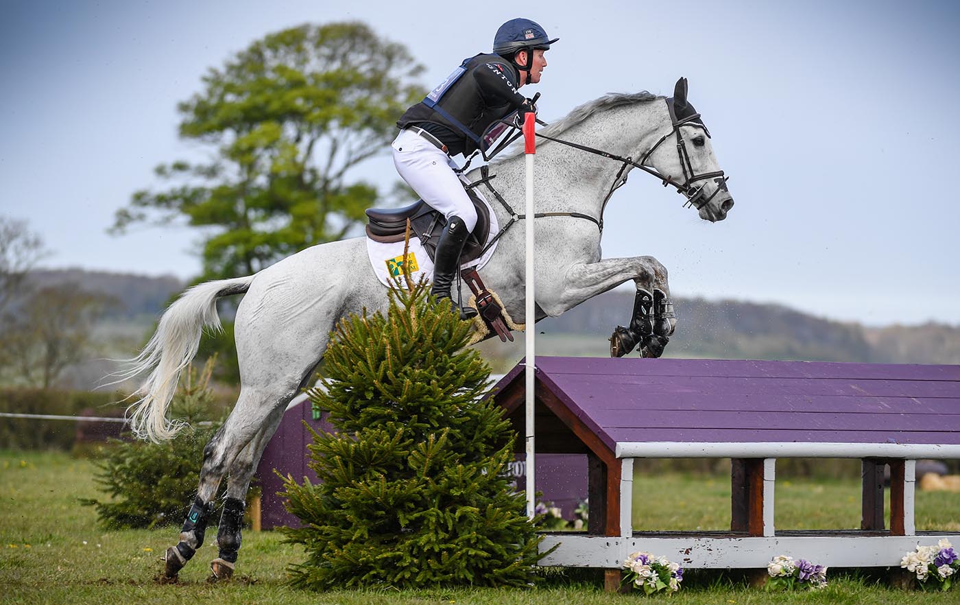 BURNHAM MARKET Oliver Townend riding SWALLOW SPRINGS during the CCI-S 4* Section B at BAREFOOT RETREATS BURNHAM MARKET INTERNATIONAL (1) held at Sussex Farm in the Burnham Market near King's Lynn in Norfolk in United Kingdom on the 17th April 2023