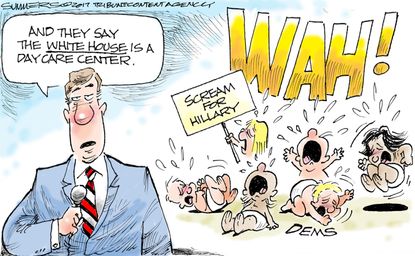 Political cartoon U.S. Hilary Clinton Democrats