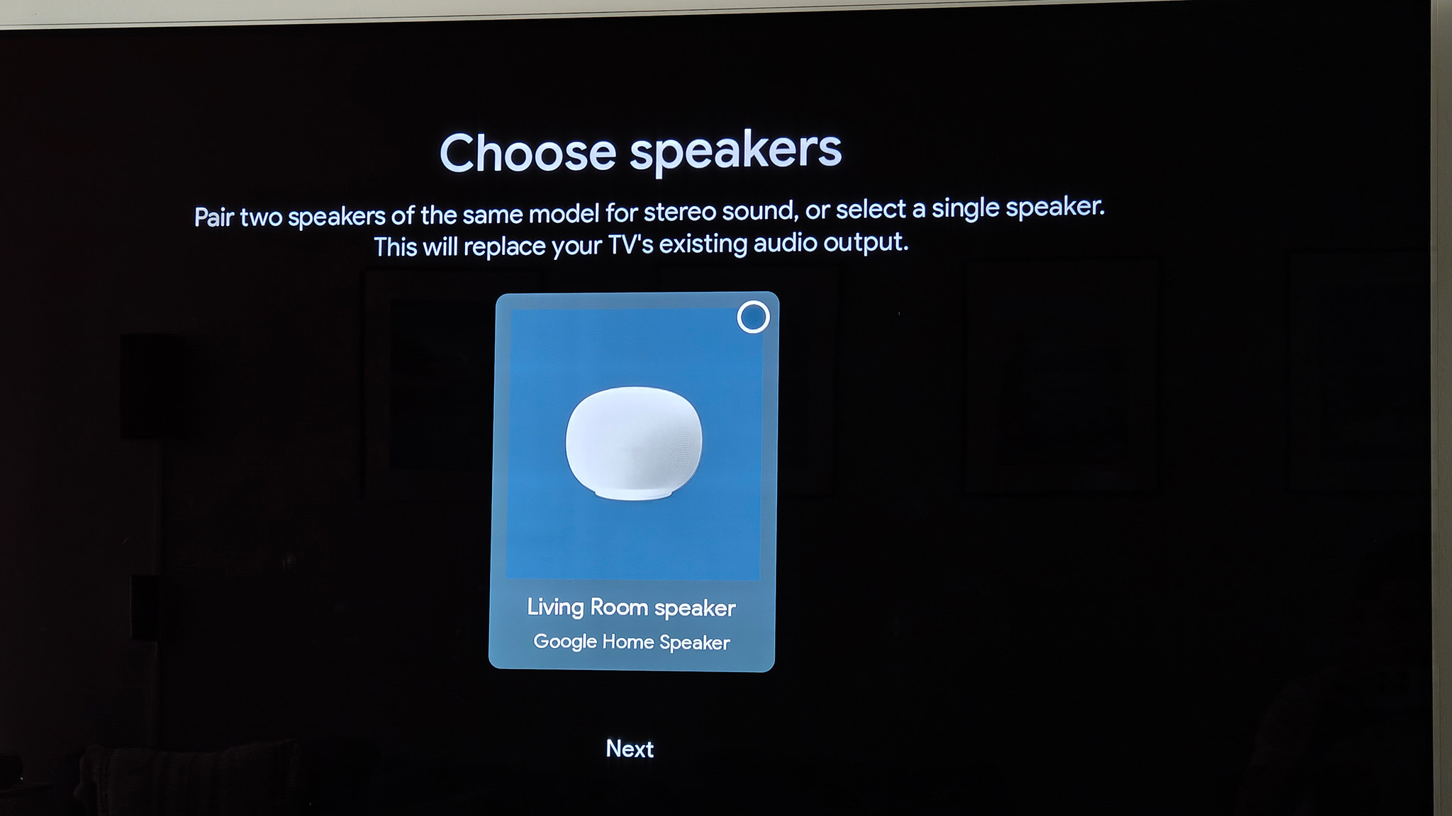 Pairing a Google Home Speaker with a Google TV Streamer