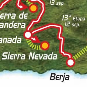 2009 Vuelta a España stage 13 map