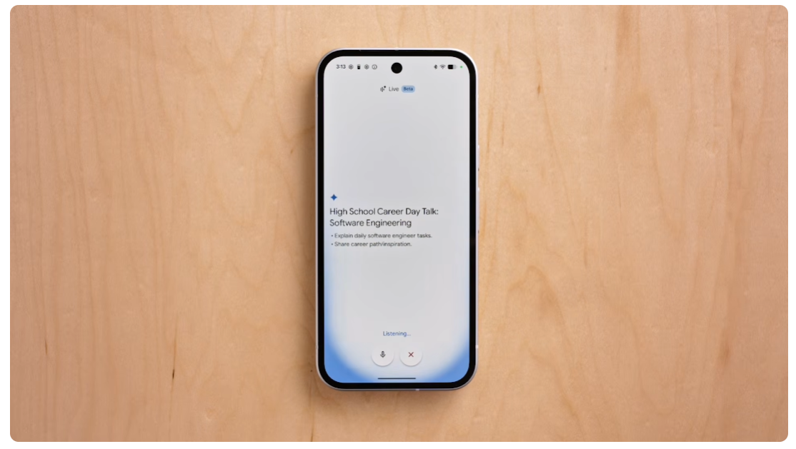 Docs Live dictation Google I/O 2026