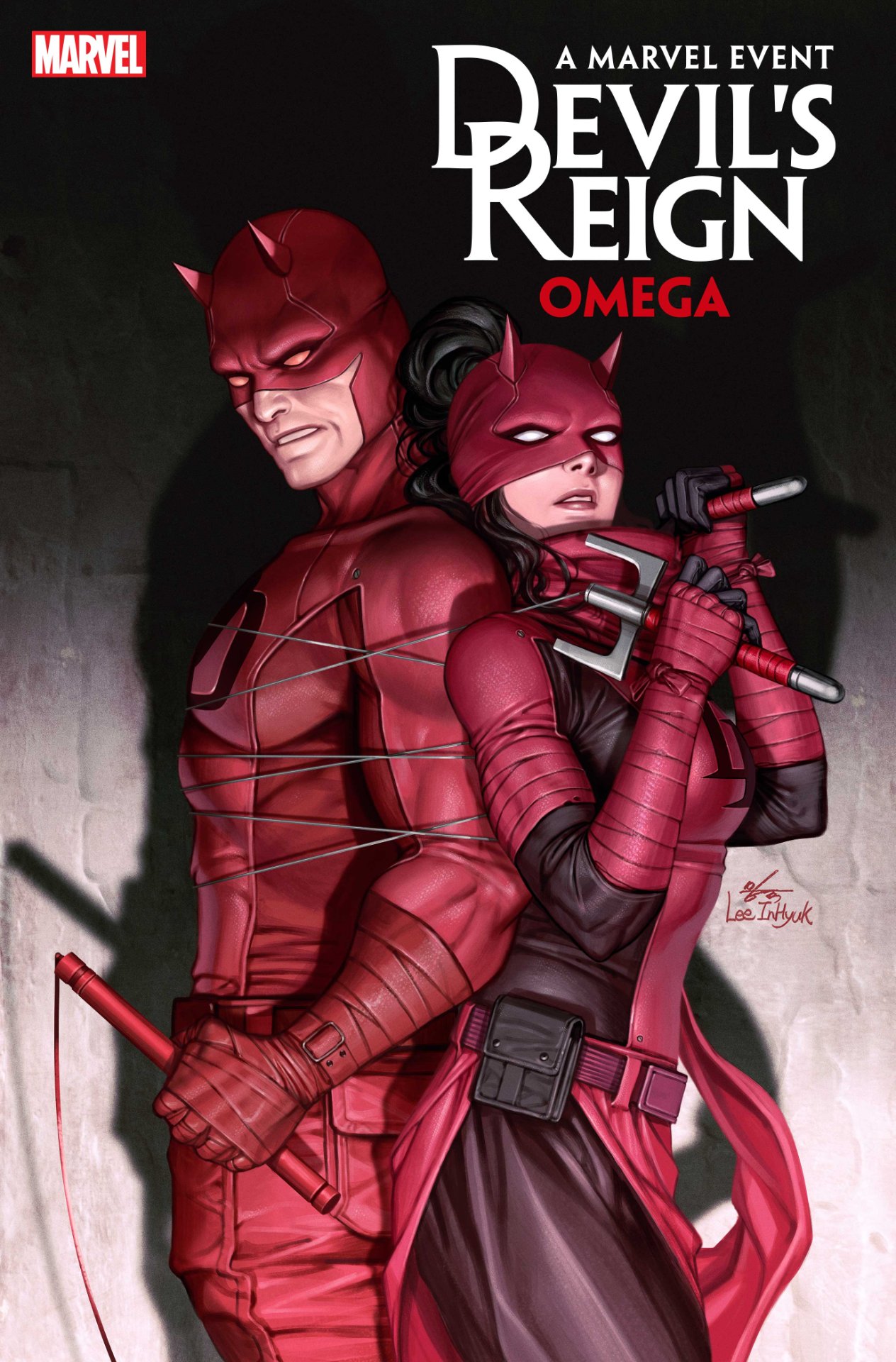 Devil's Reign: InHyuk Lee'nin Omega #1 kapağı
