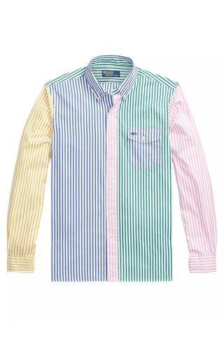 Polo Ralph Lauren Striped Poplin Cotton Button-Down Shirt