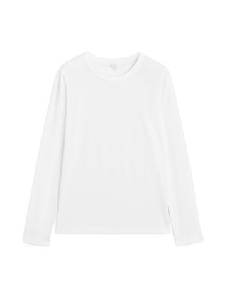 Long-Sleeved T-Shirt - White - Arket Gb