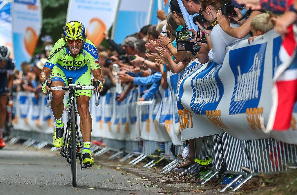 Manuele Boaro (Tinkoff-Saxo) giving it his all