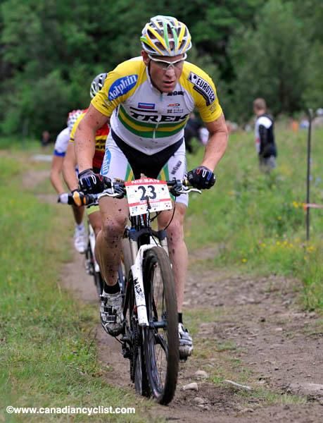 Chris Jongewaard couldn't keep up with the front riders, but had a solid run.