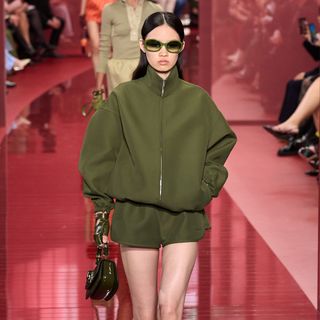 Gucci S/S 25 runway, olive green