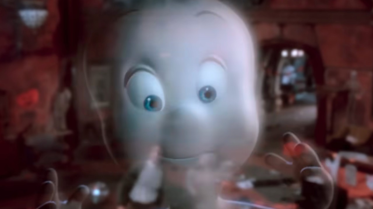 Casper looking at the camera. 