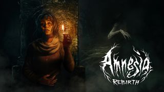 Amnesia Rebirth Cover Art zeigt die Protagonisten, die sich vor den Gefahren der Dunkelheit versteckt und wortwörtlich ans letzte Streichholz klammert