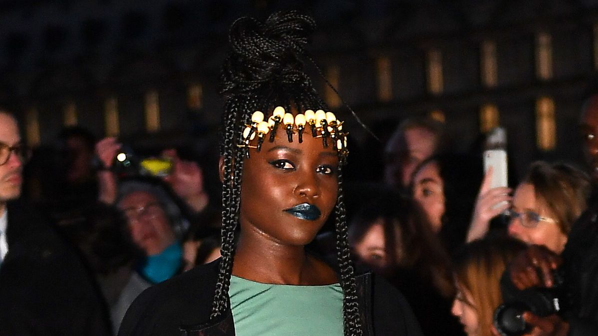 Lupita Nyong&#039;o, author of Sulwe, attends the Louis Vuitton Show during Paris Fashion Week&#039;s Womenswear Fall/Winter 2020/2021 show on March 03, 2020.