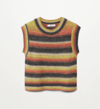 Mango, Multi-colored knitted vest , $49.99