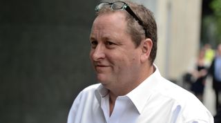 Owner of Sports Direct and Newcastle United, Mike Ashley arrives at the High Court in central London on July 3, 2017, to defend himself against a lawsuit filed by a former business associate. / AFP PHOTO / CHRIS J RATCLIFFE (Photo credit should read CHRIS J RATCLIFFE/AFP via Getty Images)