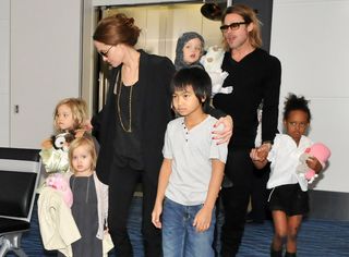 Brad Pitt, Angelina Jolie And Family