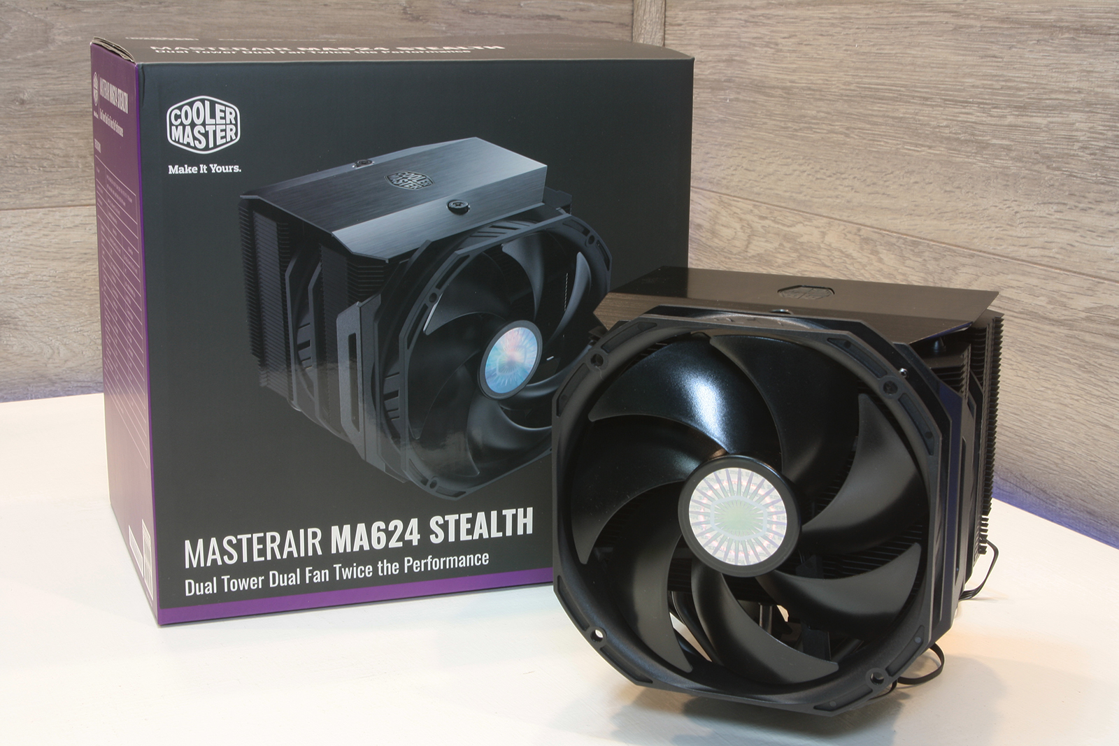 DISSIPATORE CON VENTOLA COOLER MASTER MA624 STEALTH CPU COOLER DISSIPATORE  - SK 2066/ 2011/ 2011-V3/ 1700*/ 1200/ 1366/ 1156/ 1155/ 1150/ 1151/ FM1/  FM2/ AM4/ AM3+/ AM3/ AM2+/ AM2 - Proservice srl