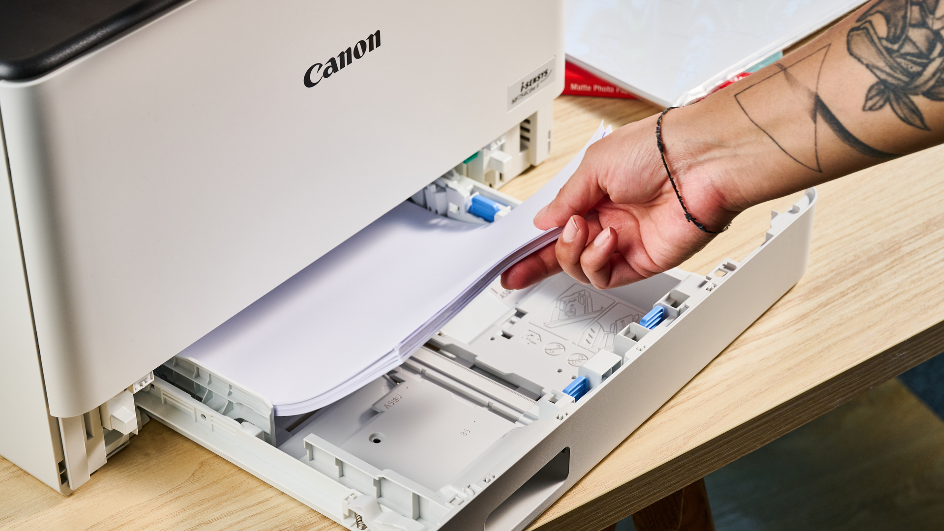 A Canon Color imageCLASS MF753Cdw II multifunction printer