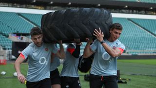 Red Bull rugby training