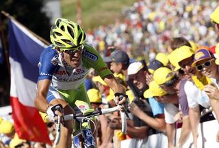 Vincenzo Nibali (Liquigas-Cannondale) had a relatively good day, losing only a handful of seconds